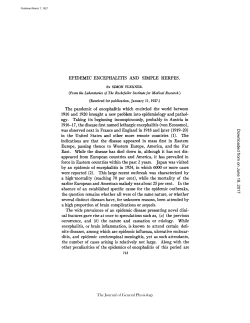 EPIDEMIC ENCEPHALITIS AND SIMPLE HERPES.