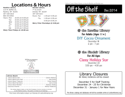 December - Carbon County Library System