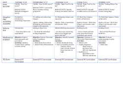 Date Tuesday 9/18 Wednesday 9/19