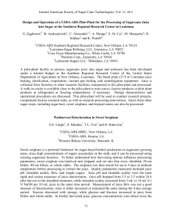 71 - American Society of Sugar Cane Technologists