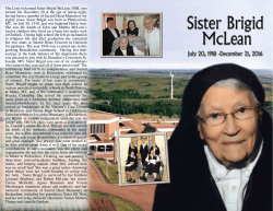 Sister Brigid McLean 1918-2016