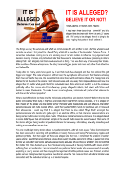 it is alleged believe it or not