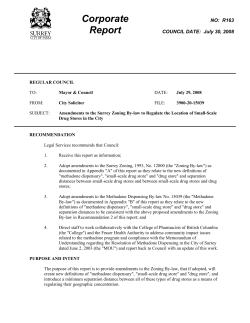 R163: Amendments to the Surrey Zoning By-law to