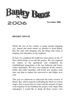 November 2006 RESORT UPDATE Whilst the rest of the country is