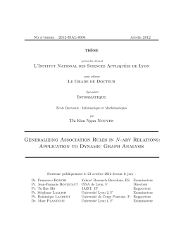 Generalizing Association Rules in N-ary Relations