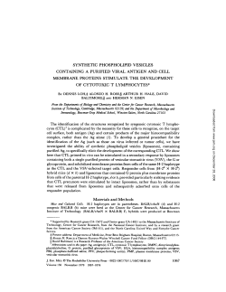 synthetic phospholipid vesicles containing a purified viral antigen