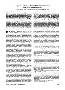 Erythroid Failure in Diamond-Blackfan Anemia Is Characterized by
