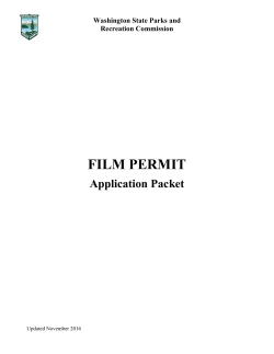 complete application packet - Washington State Parks and