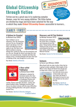 Global Citizenship through fiction