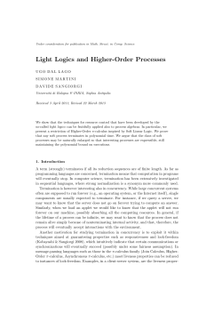 Light Logics and Higher