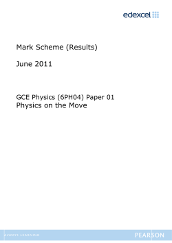 Mark scheme - Edexcel