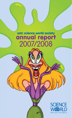 annual report - Science World British Columbia