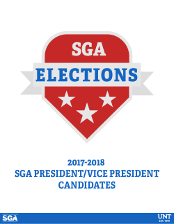 to view the President/VP Candidates - Division of Student Affairs