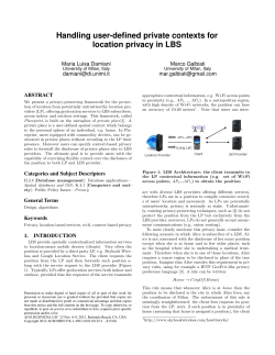 Handling user-defined private contexts for location privacy in