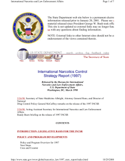 International Narcotics Control Strategy Report [1997] [open
