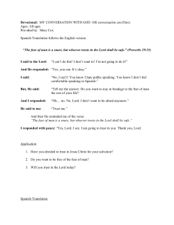 My Conversation with God