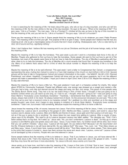 Live Life Before Death, Not Just After