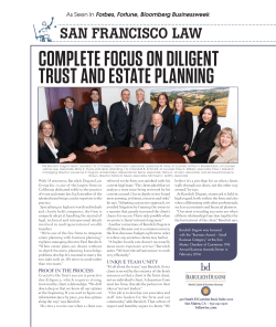 complete focus on diligent trust and estate planning