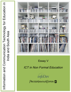 Information an d Communication Techn ology for Edu ca tio n in Ind