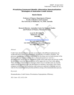 Credit unions were originally established as mutual