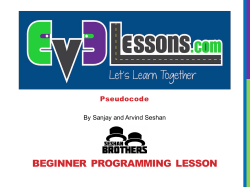 beginner programming lesson