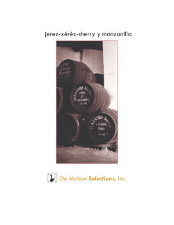 Sherry 101 Seminar - De Maison Selections