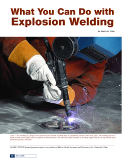 Explosive Bonding