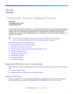 Firepower System Release Notes, Version 6.0.0.1