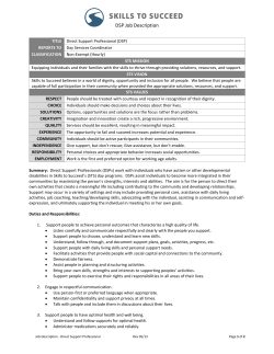 Direct Support Professional