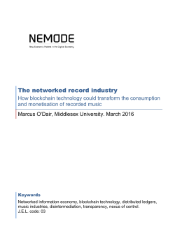 The networked record industry