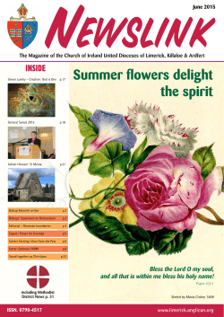 Summer flowers delight the spirit - Dioceses of Limerick and Killaloe