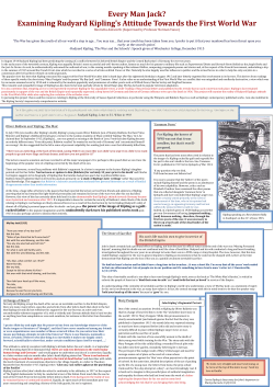 Every Man Jack? Examining Rudyard Kipling`s Attitude Towards the