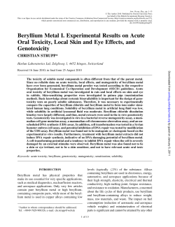 Downloaded - Beryllium Science and Technology Association