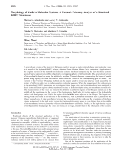 Morphology of Voids in Molecular Systems. A
