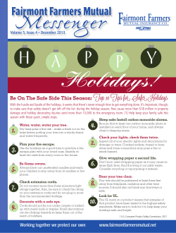 Issue 4 December 2013 - Fairmont Farmers Mutual Insurance
