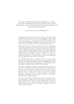 integrating ethnographic, multidimensional, corpus linguistic and