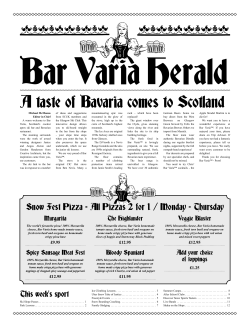 A taste of Bavaria comes to Scotland