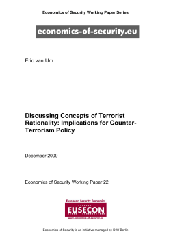 Discussing Concepts of Terrorist Rationality