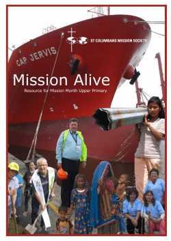 Mission Alive - St Columbans Mission Society