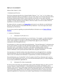 privacy statement