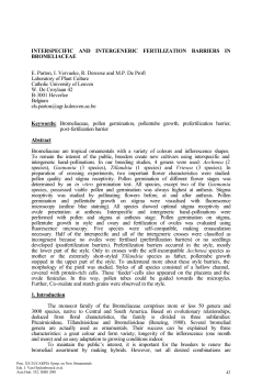 INTERSPECIFIC AND INTERGENERIC FERTILIZATION BARRIERS
