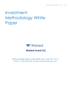 Investment Methodology White Paper
