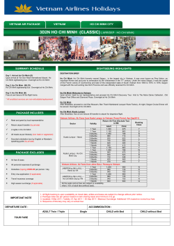 3d2n ho chi minh - Mayflower.com.my