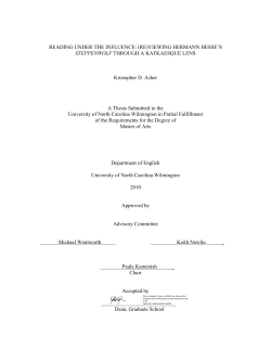 READING UNDER THE INFLUENCE: (RE)