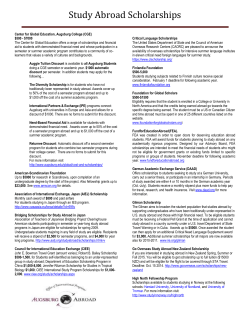 Study Abroad Scholarships