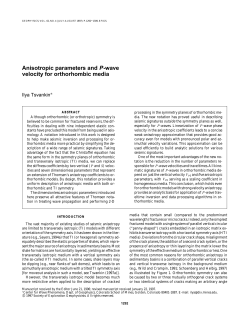 Anisotropic parameters and P-wave velocity for orthorhombic media