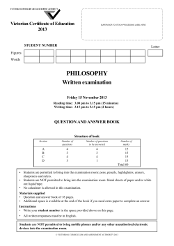 Exam - Vcaa
