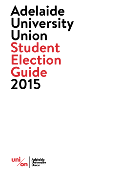 1 position - The Adelaide University Union