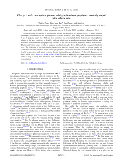 Charge transfer and optical phonon mixing in few