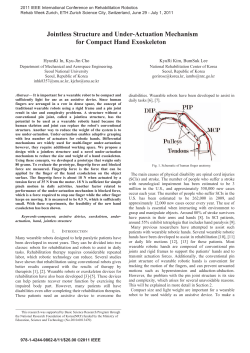 Jointless Structure and Under-Actuation Mechanism for Compact
